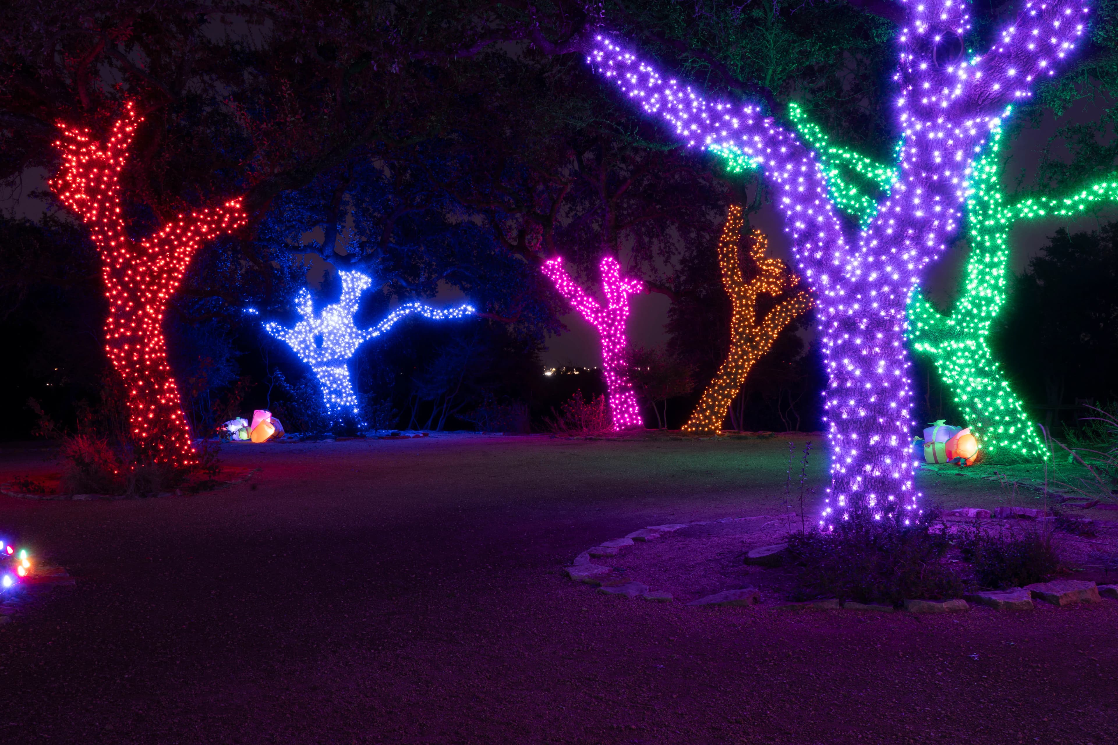Colorful Commercial Tree Display